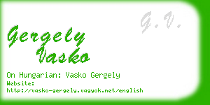 gergely vasko business card